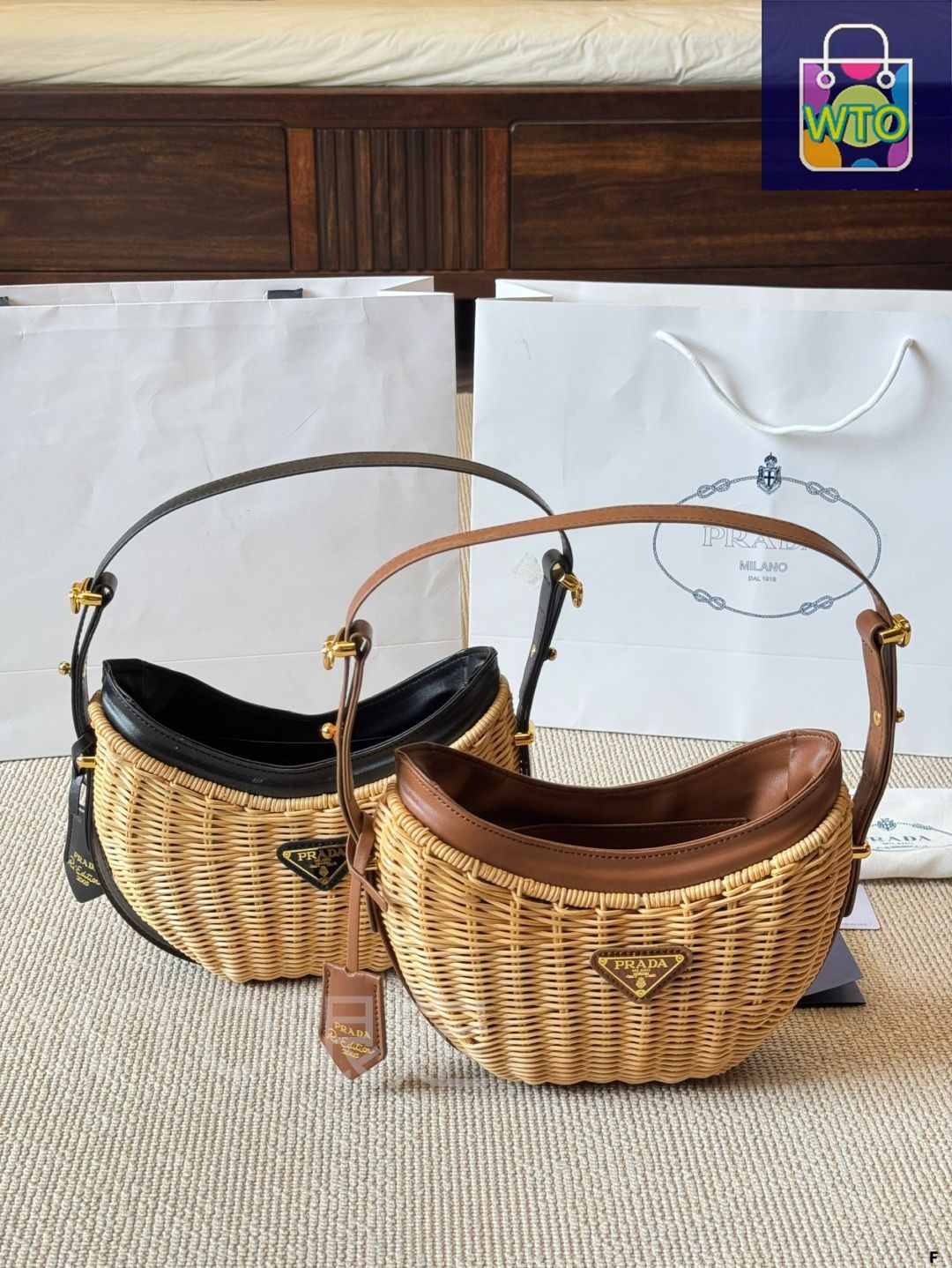 PRADA 編み編みミュール　カラフル　オシャレ　個性的 PRADA 編み編みミュールカラフルオシャレ個性的