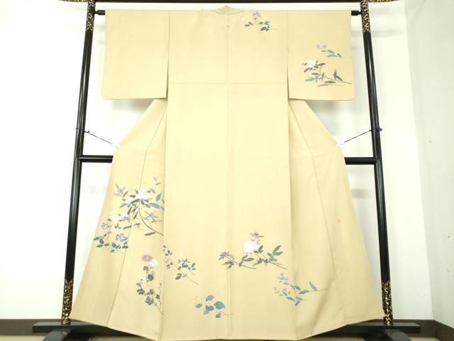 平和屋着物●訪問着　友禅　作家物　枝花文　正絹　逸品　DAAS3126ps 平和屋着物○訪問着 友禅 作家物 枝花文 正絹 逸品 DAAS3126ps - メルカリ