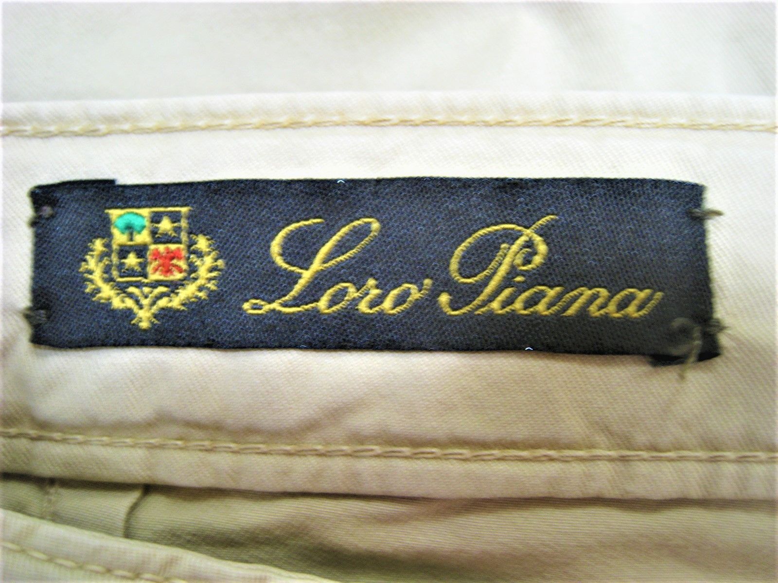 美品イタリー製 ロロピアーナLoroPiana パンツ ライト ベージュ 40号  