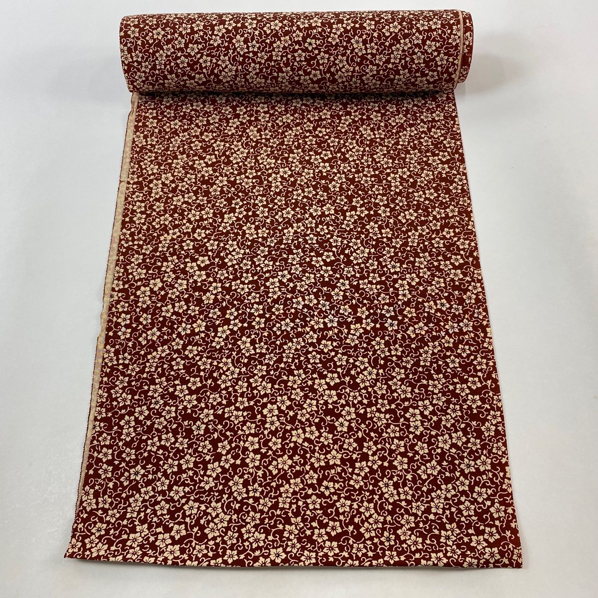 反物 秀品 小紋 花唐草 茶色 正絹 【中古】 - メルカリ