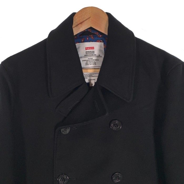 SUPREME シュプリーム 11AW PEACOAT ピーコート モールスキン コットン