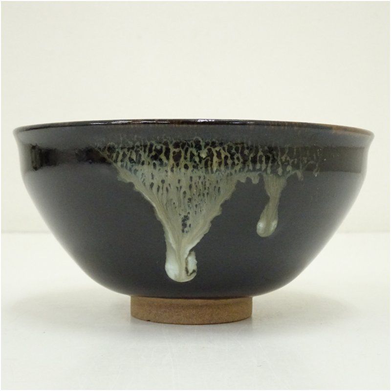骨董　柿天目　抹茶茶碗 楽天市場】【中古】【スーパーSALE60%オフ】【茶道具】京焼 晄山