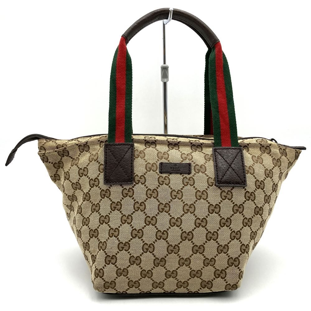 グッチ シェリーライン トートバッグ 131228 GGカーフ ハンドバッグ グッチ(GUCCI) 中古 シェリーライン トートバッグ | 通販・人気