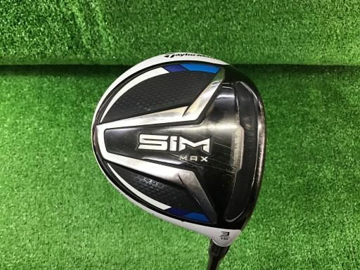 【】 テーラーメイド SIM MAX 3W フェアウェイウッド FW TENSEI BLUE TM50(FW) (フレックスR) メンズ 男性用 右利き 右用 Dランク ゴルフクラブ