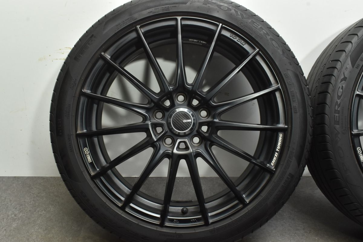良好品】ENKEI TUNING FC01 18in 7J +53 PCD114.3 ピレリ パワジー 215 