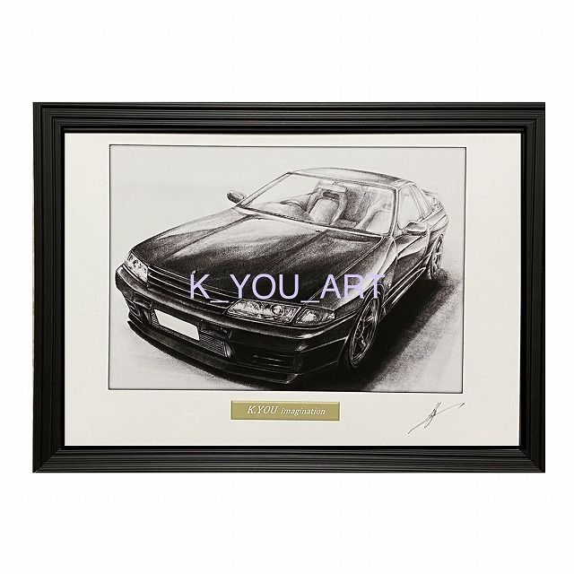 NISSAN スカイライン R32 GTR 【鉛筆画】名車 旧車 オールドカー