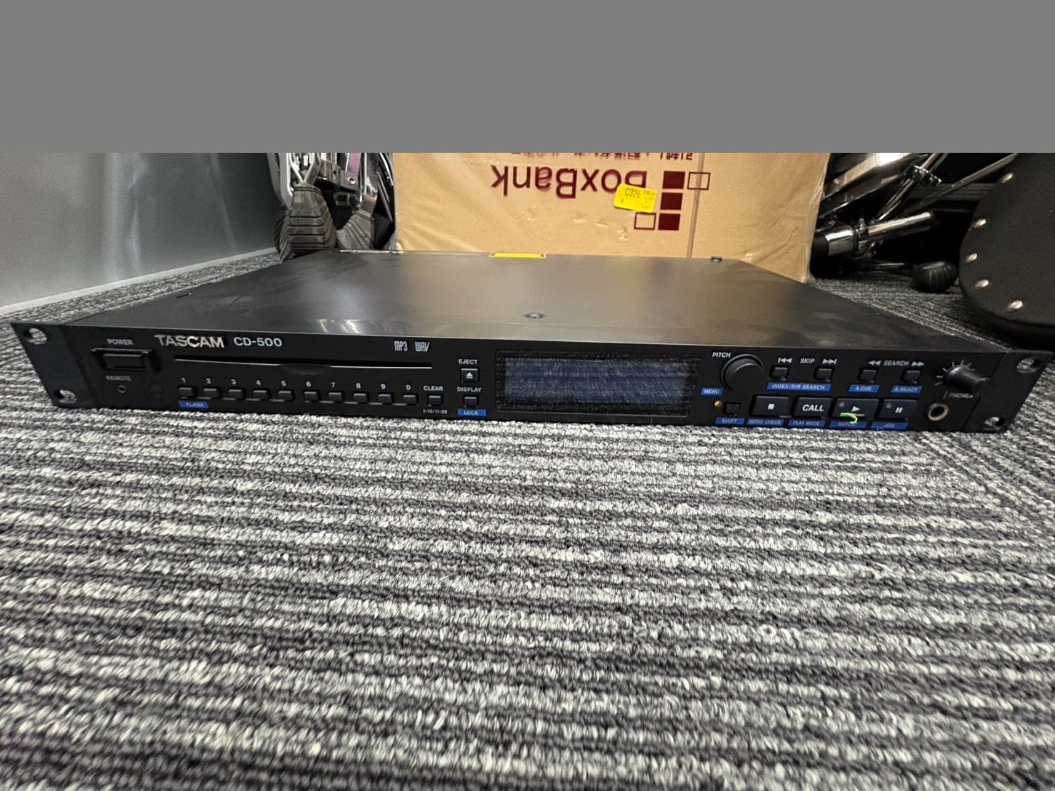 TASCAM CDプレーヤー 業務用1U CD-500 中古】TASCAM CDプレーヤー 業務