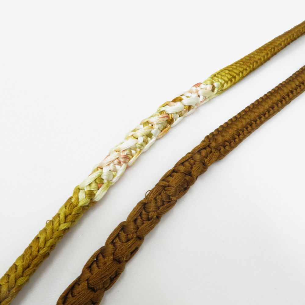 半幅帯 リバーシブル半巾帯 帯締め付き 正絹 巾:約16×長さ:約414cm