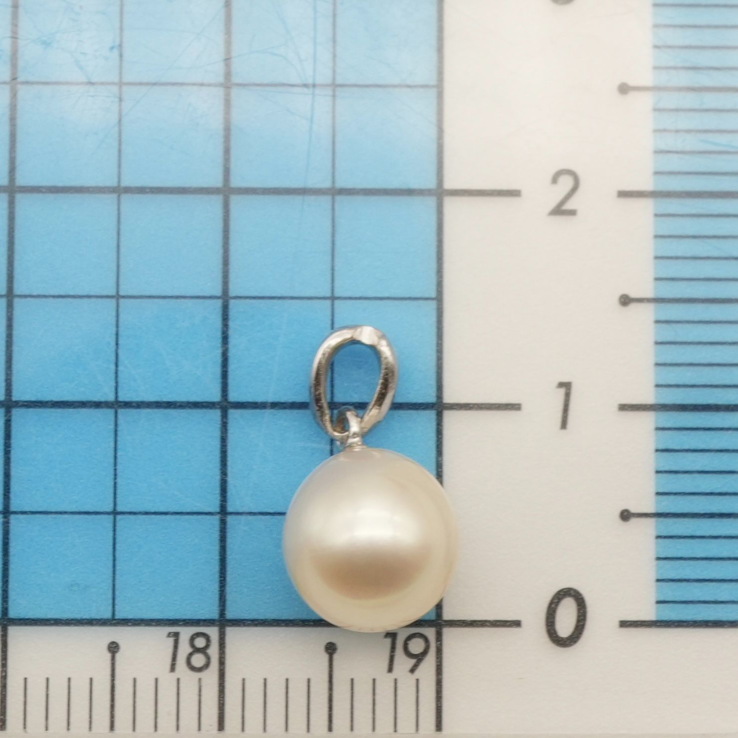 ミキモト　シルバー　パール　ネックレス　トップ MIKIMOTO ミキモト バロック真珠 ネックレス 41cm SV シルバー