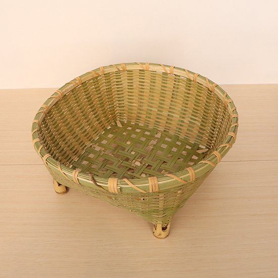 茶碗かご 大田原の竹細工 直径約35cm×高さ約15cm