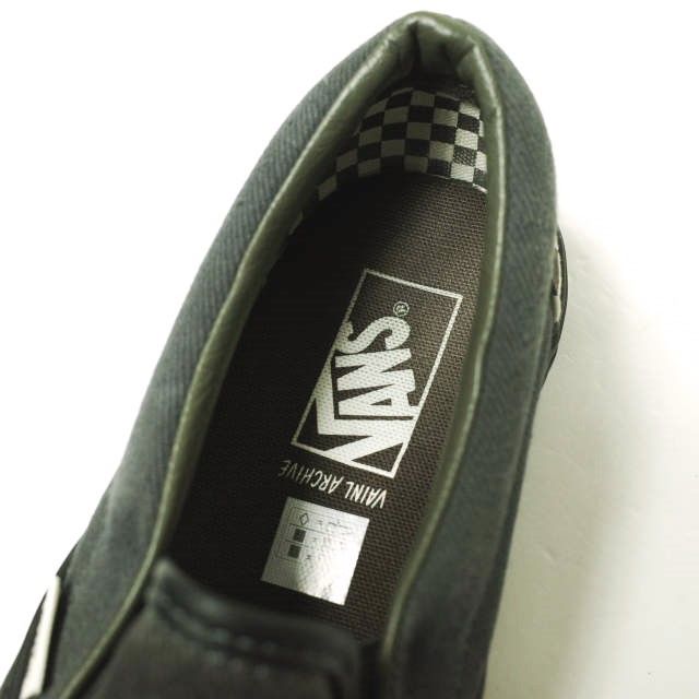 VAINL ARCHIVE x VANS ヴァイナルアーカイブ バンズ 24SS 別注 CLASSIC SLIP-ON デニム クラシックスリッポン VNOOOBVZRUX US10(28cm) BLACK チェッカーボード スニーカー シューズ【中古】【VAINL ARCHIVE × VANS】 VAINL ARCHIVE x VANS ヴァイナルアーカイブ バンズ 24SS 別注 CLASSIC