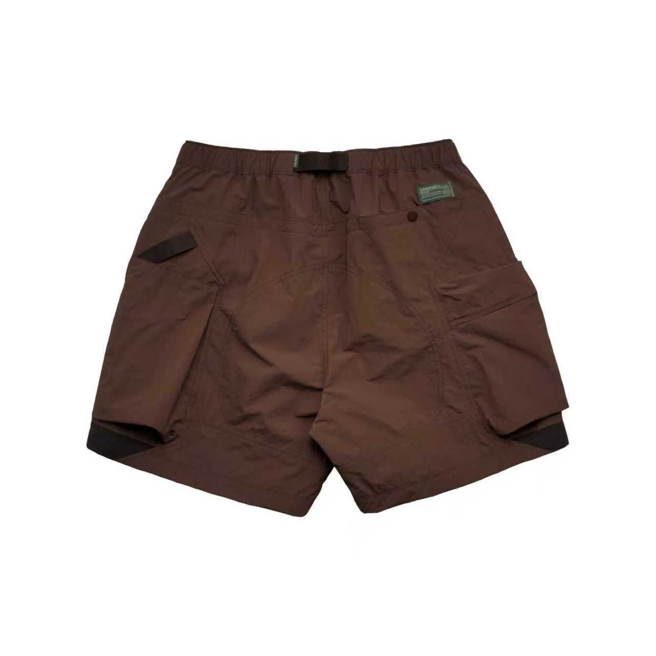 STRL 25SS アシンメトリー大容量ポケット 撥水調節 アウトドアカーゴショーツ