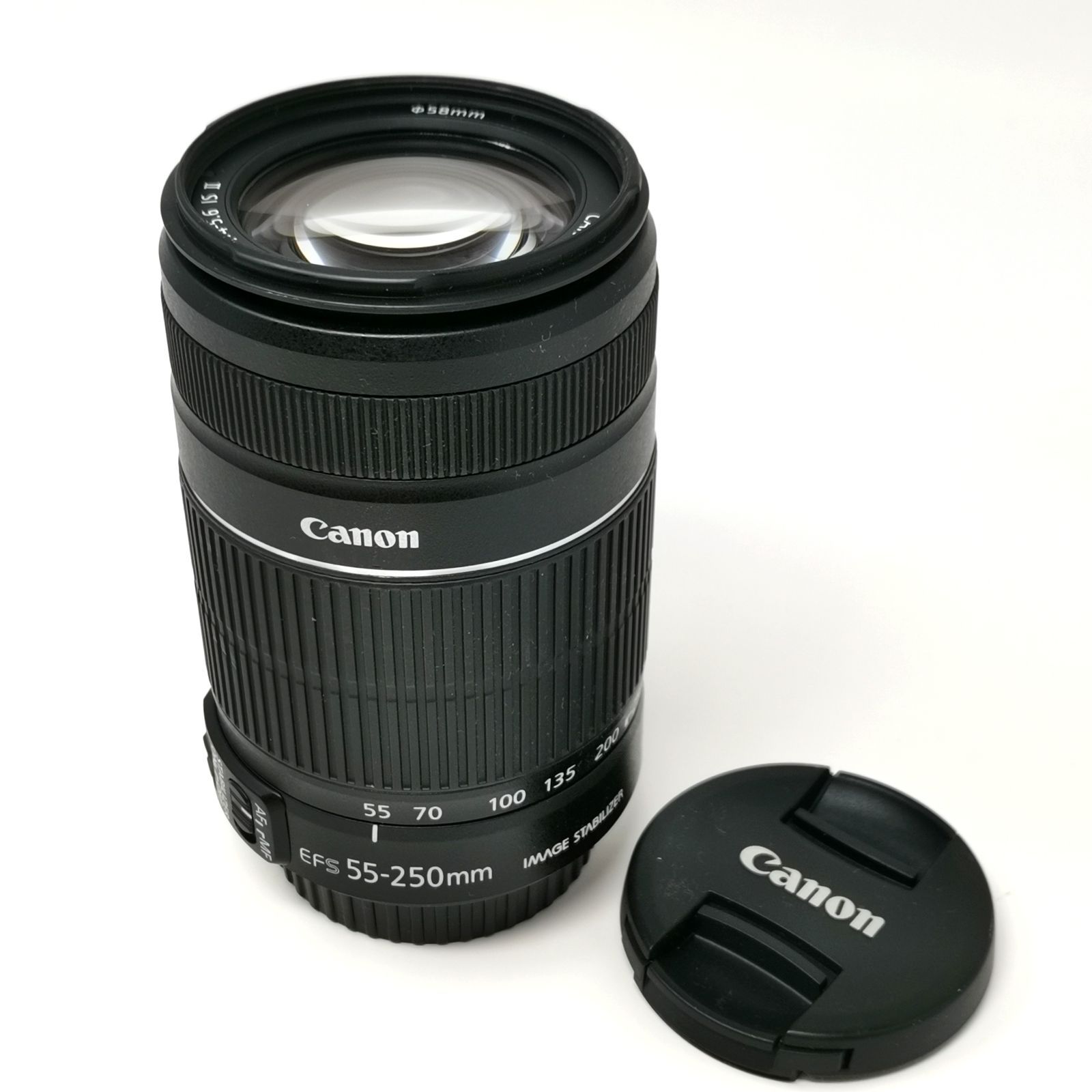 キャノン レンズ EF-S 55-250MM F4-5.6 IS II ズームレンズ 動作未 管理番号KKVNKO1014