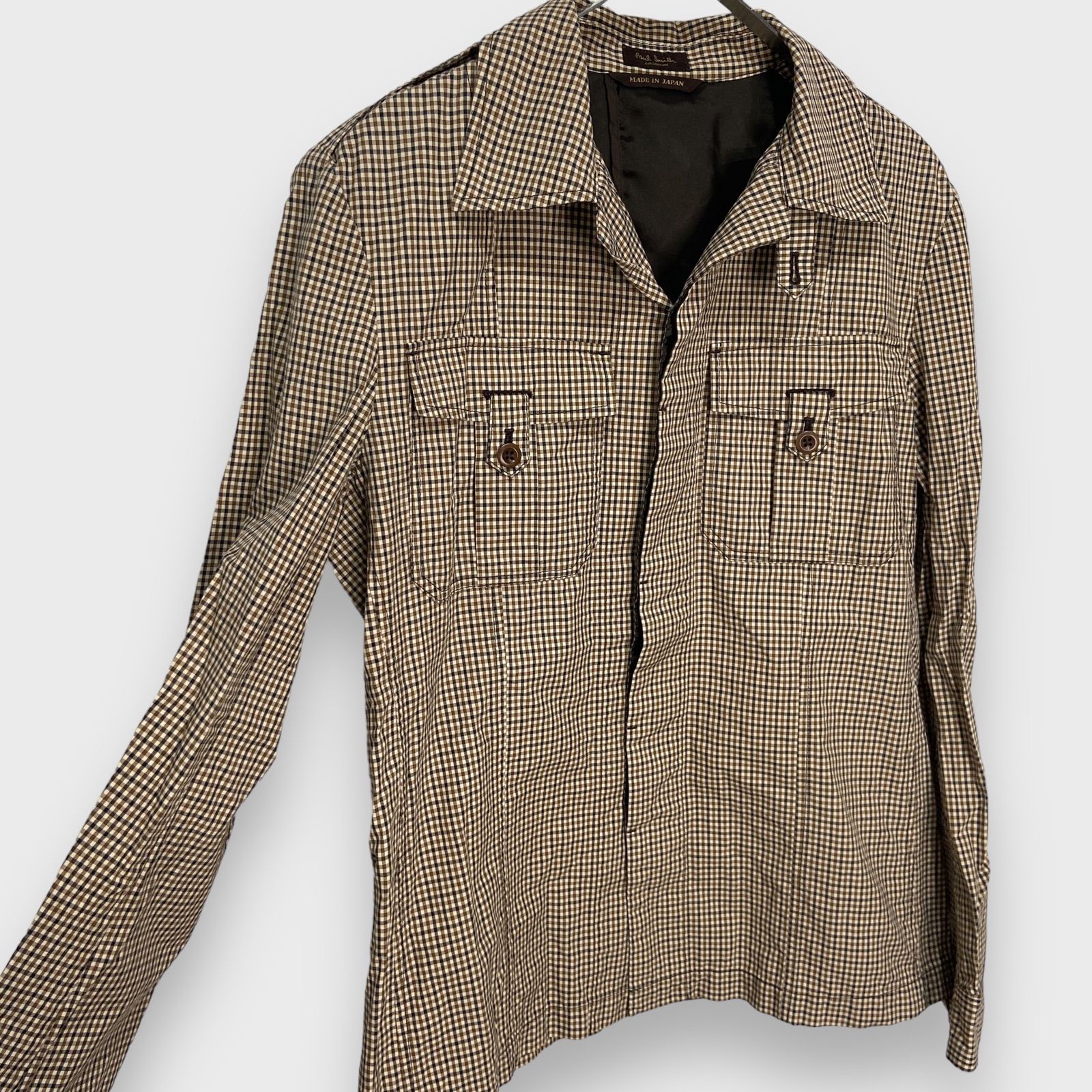 未使用級 Paul Smith 切替 チェック柄 ジャケット ゴールドロゴボタン Paul Smith チェック柄 ジャケットM - メルカリ