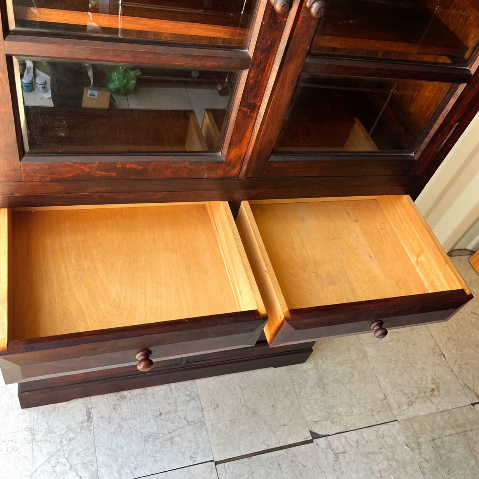 取付無料！松本民芸家具 天然木おしゃれアンティーク食器棚