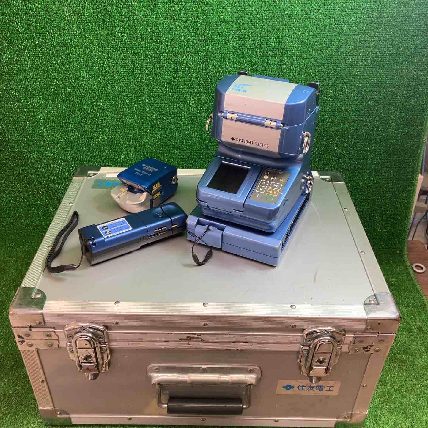 住友電工 光ファイバ融着機 TYPE-25 放電3803回 付属品多数!! 光ファイバカッタ FC-7 ホットジェットリムーバーJR-6 パワ―メーターユニットPM-25 川越店
