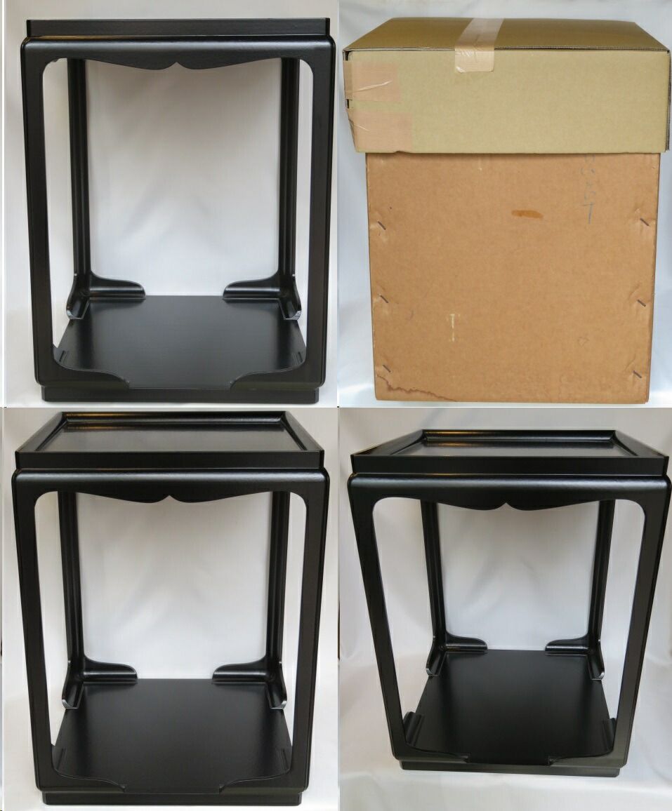 茶道具 古物品 高麗卓 紙箱入 四月◇特売品）宗旦好 一閑 高麗卓 木製 紙箱汚れ！ 茶道具 【 美品
