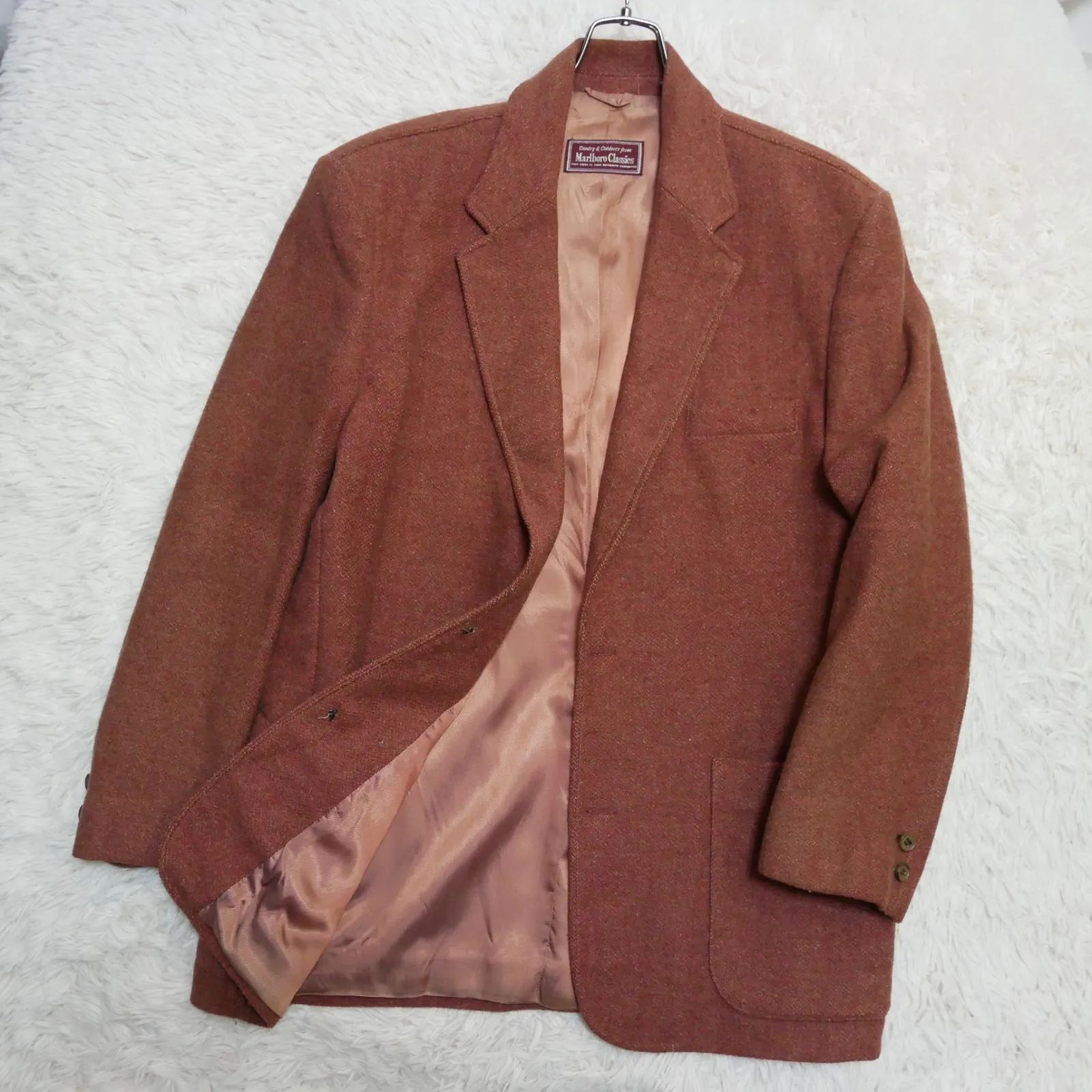 Marlboro classic 90s イタリア製 WOOL×アルパカ ツイード柄 Tailored Jacket