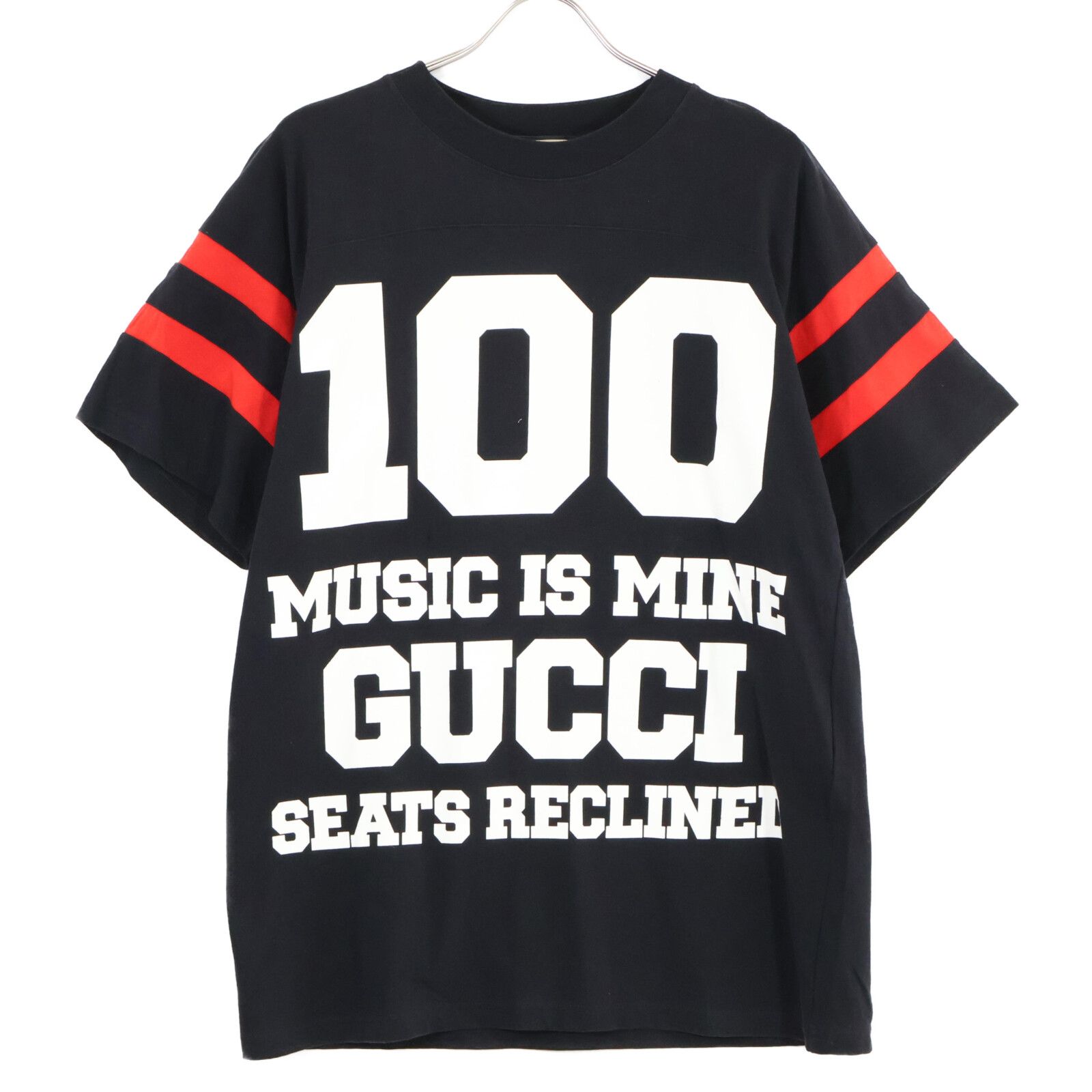 GUCCI グッチ 【国内正規】660744 100周年 MUSIC IS MINE ロゴ 半袖T 