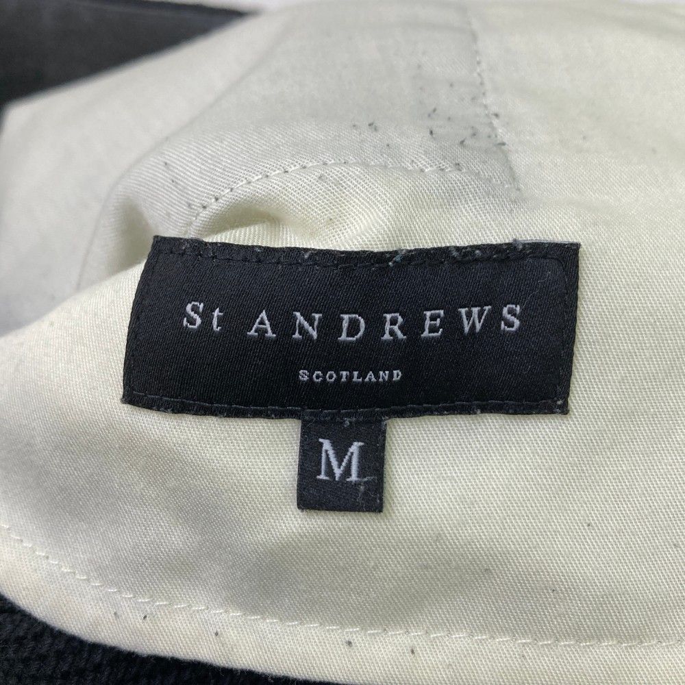 サイズ：M ST ANDREWS セントアンドリュース 2023年モデル 042-3231051 ドビー起毛 パンツ  ブラック系 [240101445157] ゴルフウェア メンズ ストスト サイズ：M ST ANDREWS セントアンドリュース 2023年モデル 042