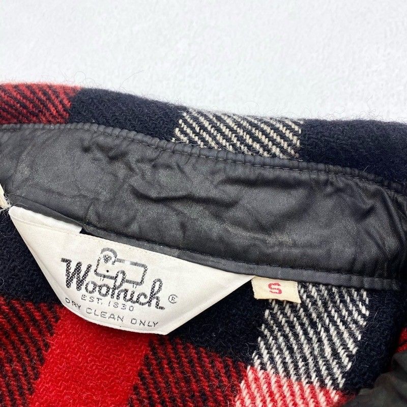 Woolrich ウールリッチ　ブラック×ホワイト）ブロックチェックCPOシャツ Woolrich ウールリッチ ブラック×ホワイト）ブロックチェックCPO