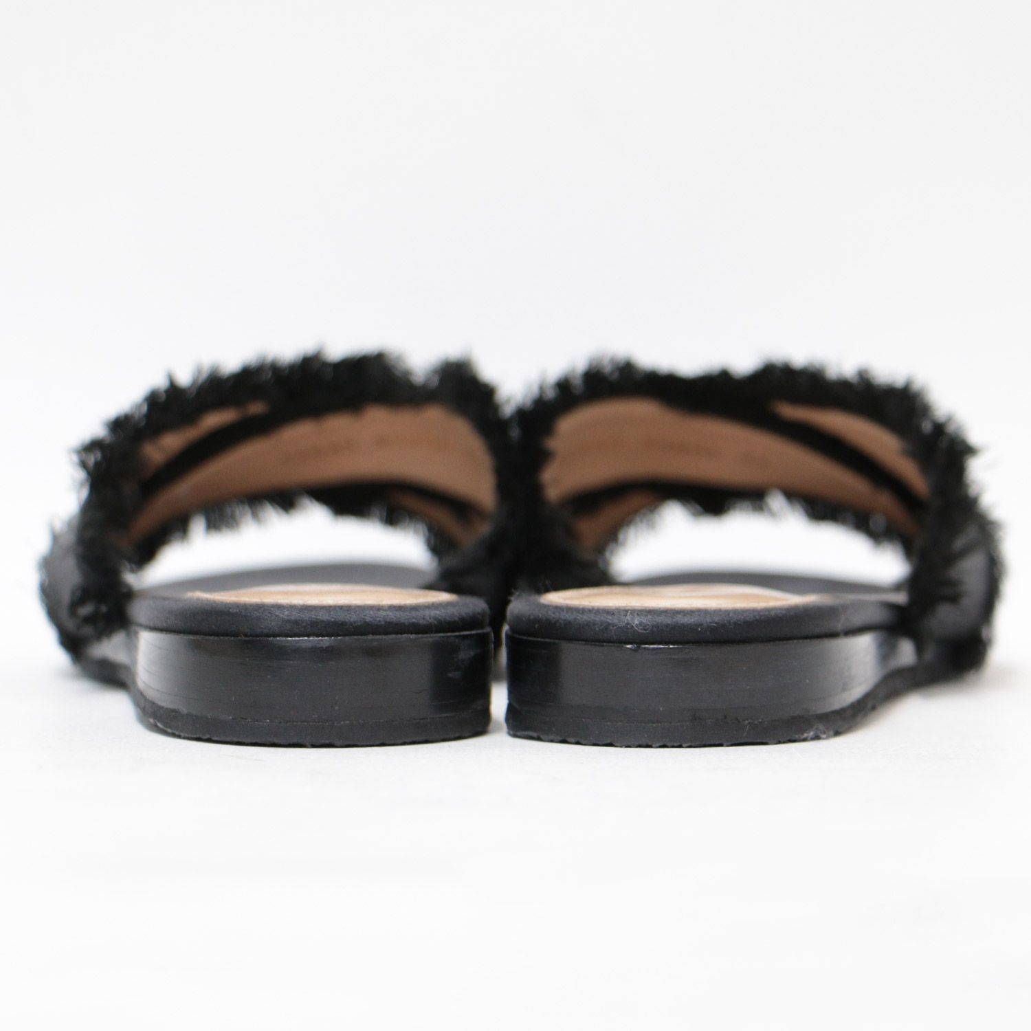 ジャンヴィットロッシ　サテンサンダル　ブラック　36 ジャンヴィットロッシサテンサンダルブラック36