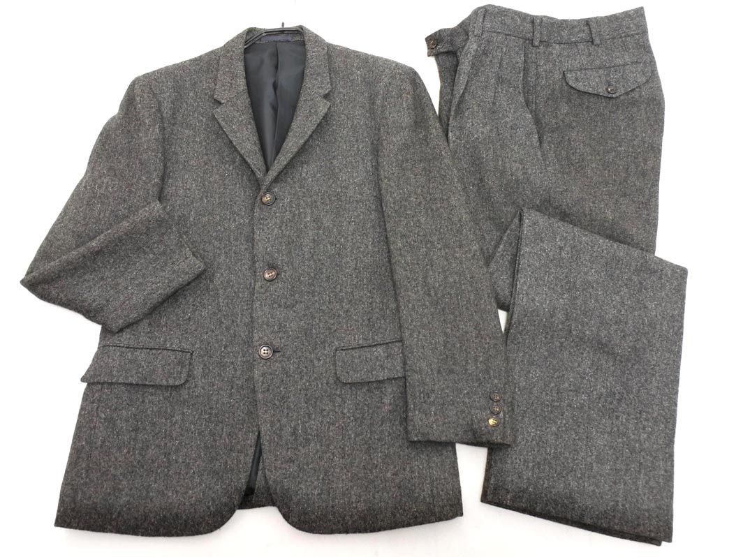 COMME des GARCONS コムデギャルソン HOMME オム ウール混 セットアップ ジャケット パンツ スーツ sizeS|グレー ◎メンズ