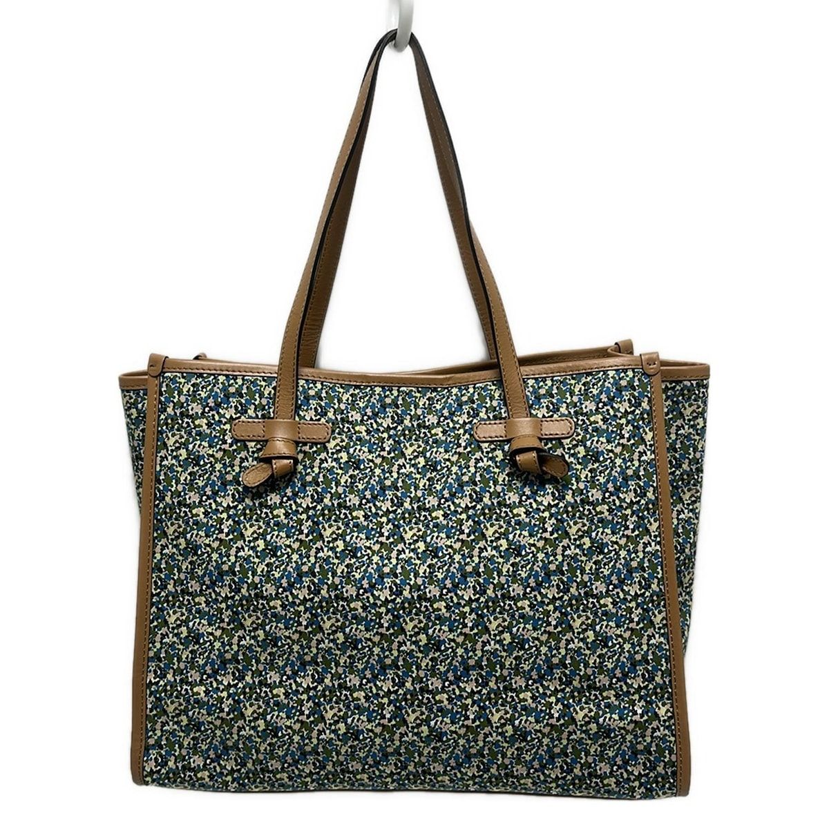 GIANNICHIARINI ジャンニキャリーニ ジャンニキアリーニ トートバッグ - ブルー×ブラウン×マルチ レザー