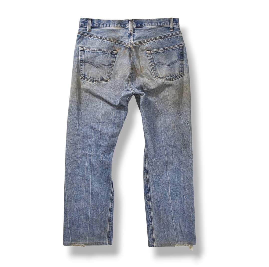 80'sビンテージ古着！Levi's 501 ハチマル カスタム グランジデニム 1987年製 USA製 リーバイス501 ハチマル ジーンズ 実寸W31