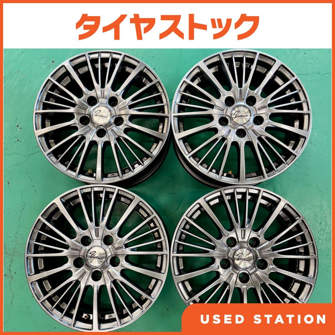 Verthandi YH-S25V 15インチ PCD100 6J 2本 ② 4枚セット】 Verthandi YH-S25V 15x6.0 +50 114.3x5 BK/POLISH
