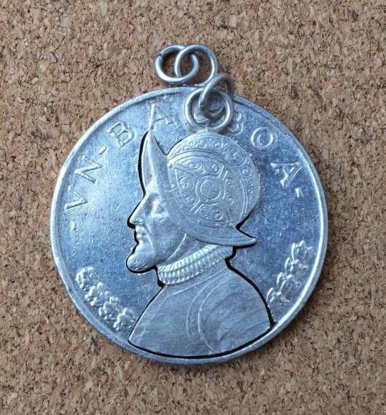 1947年ヴィンテージ銀貨 加工 ペンダントトップ パナマ バルボア