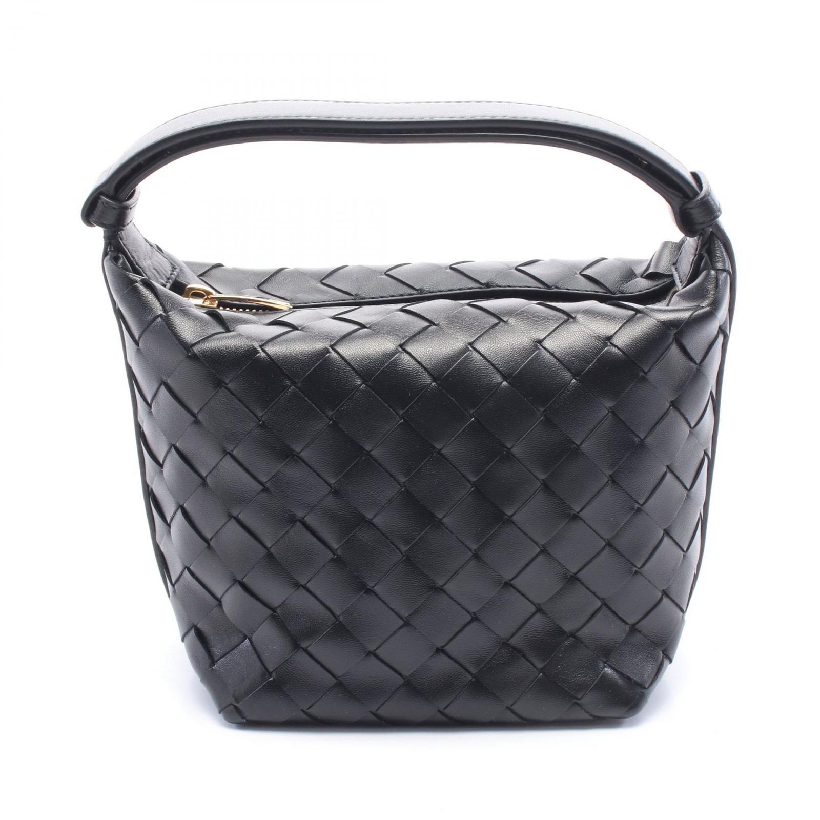 ボッテガヴェネタ BOTTEGA VENETA ハンドバッグ キャンディー ウォレス イントレチャート 776781V3IV18425 ブラック レザー ハンドバッグ レディース