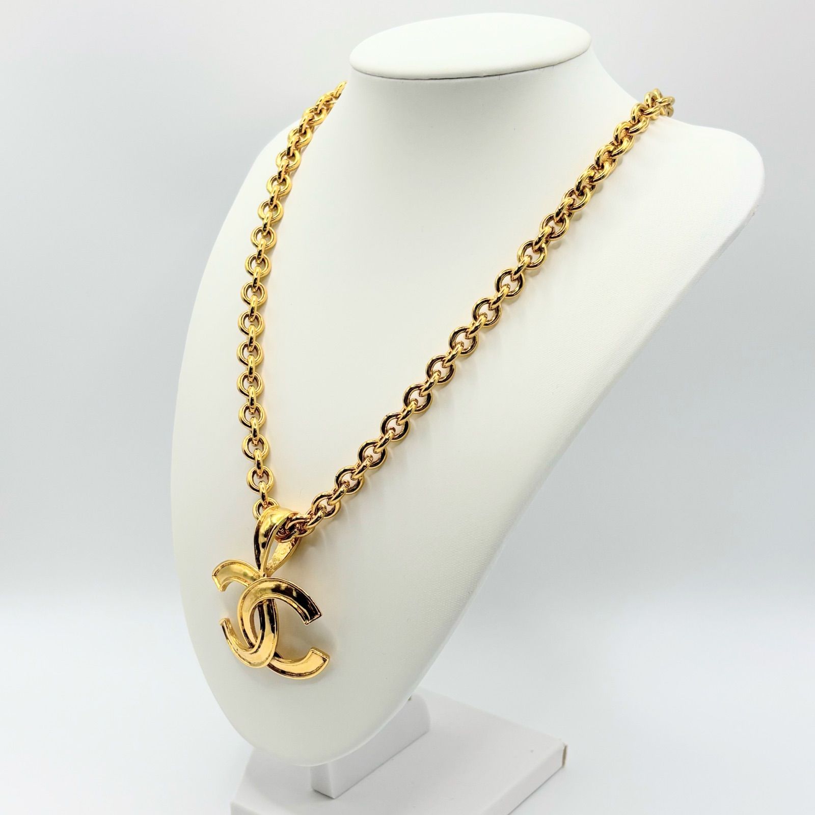 ヴィンテージ CHANEL シャネル ネックレス ココマーク 94P ゴールド