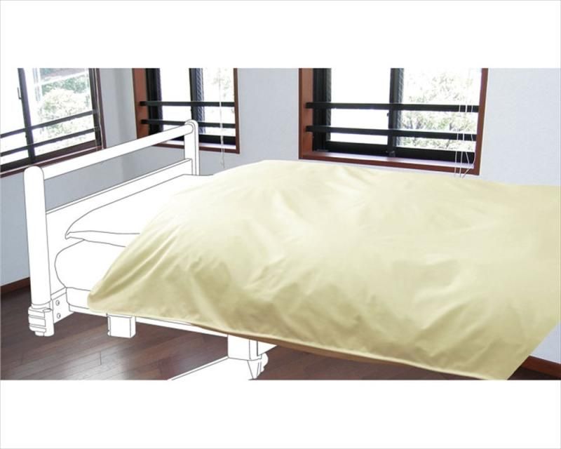 日本エンゼル 掛け布団カバー 強撥水 ベージュ 横148cm×縦209cm