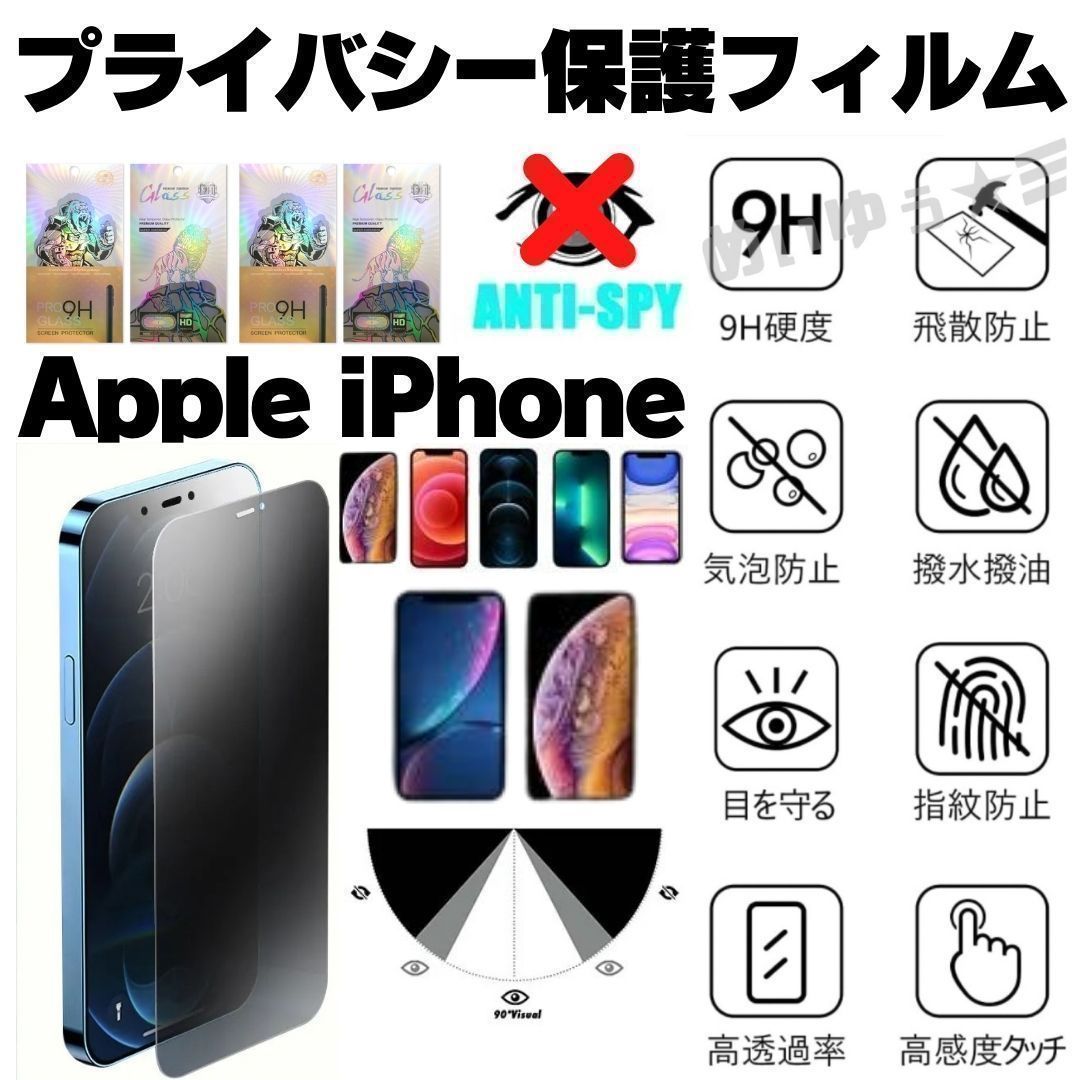SHOP iPhone12 iPhone12Pro iPhone12ProMax 12Mini プライバシーガラス 