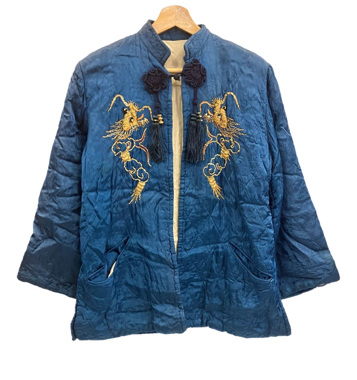  peak 焚き火　チャイナジャケット チャイナジャージブルゾン | VOLCAN&APHRODITE