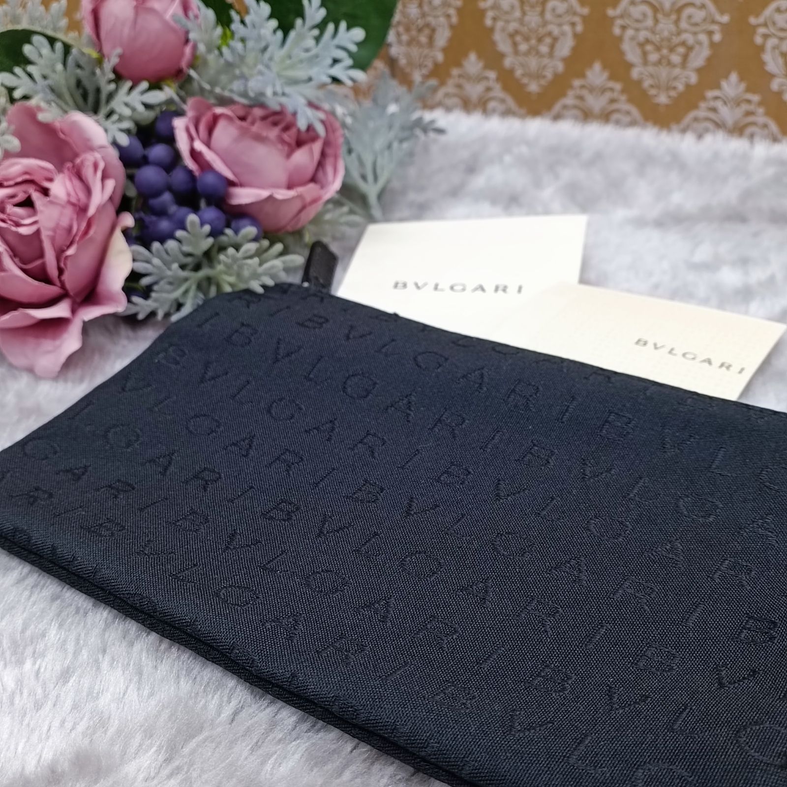 BVLGARI 》 ☆美品☆ ブルガリ ロゴマニア ポーチ アガサショッピング 