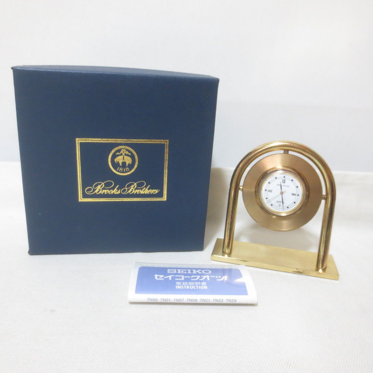 ☆335 SEIKO セイコー 置き時計 ゴールド 箱入り - メルカリ