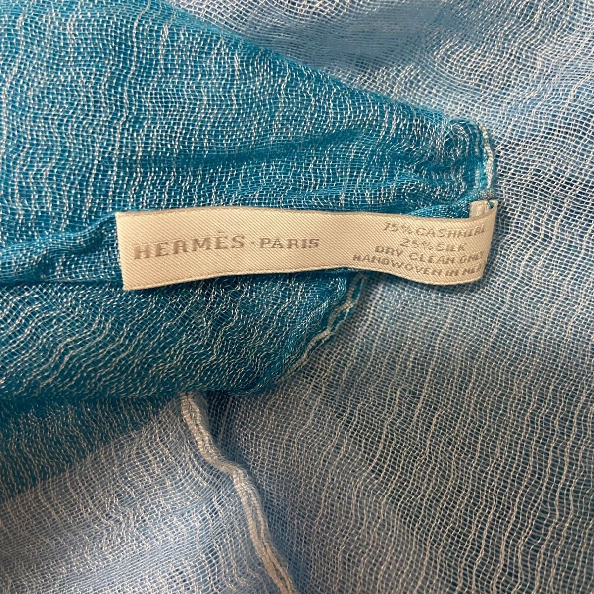 ✴️【SALE】HERMES エルメス /大判 ストール/ショール/ライトブルー ✴️【SALE】HERMES エルメス /大判 ストール/ショール/ライトブルー