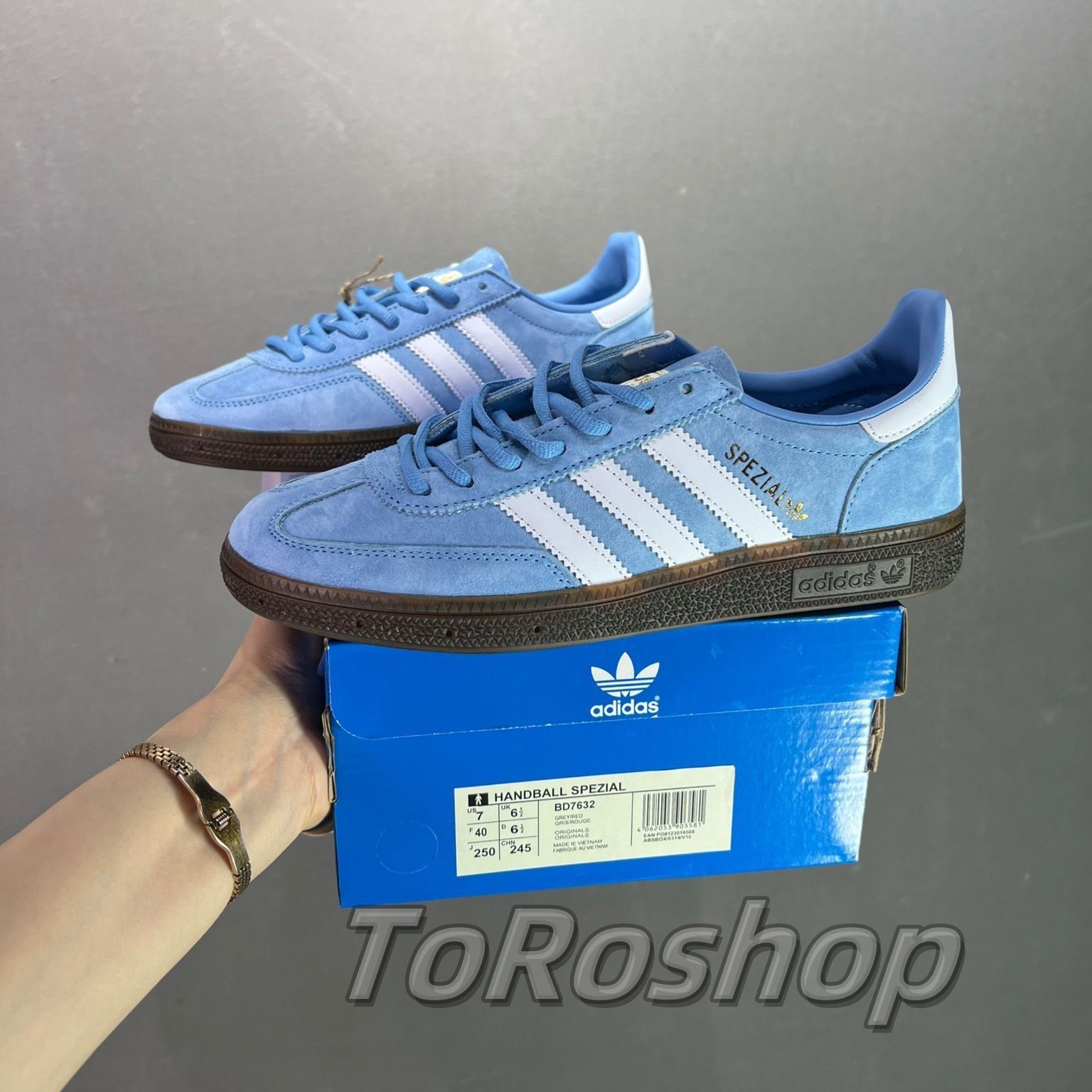 adidas originals Handball SPEZIAL OG スニーカー 男女兼用 ブルー×ホワイト 22-28cm - メルカリ