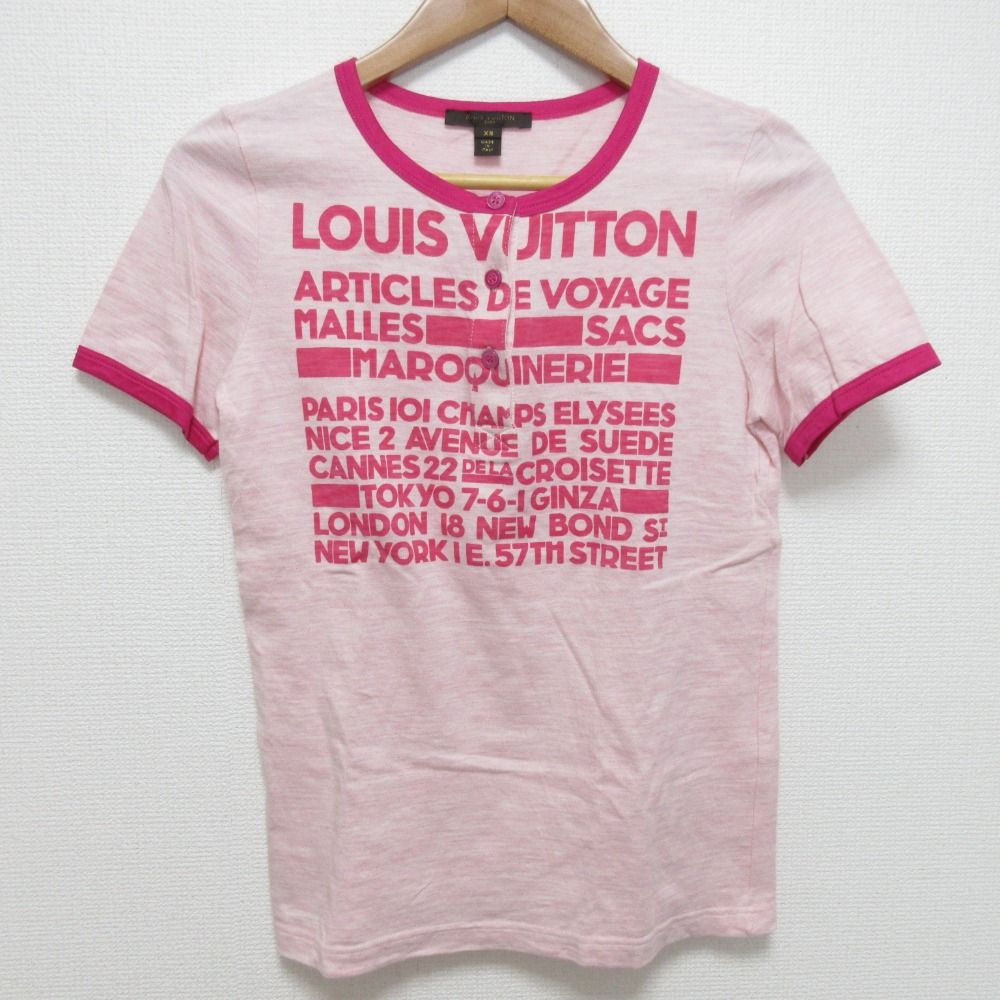 LOUIS VUITTON ルイヴィトン ショートスリーブ Tシャツ サイズXS ピンク レディース 古着
