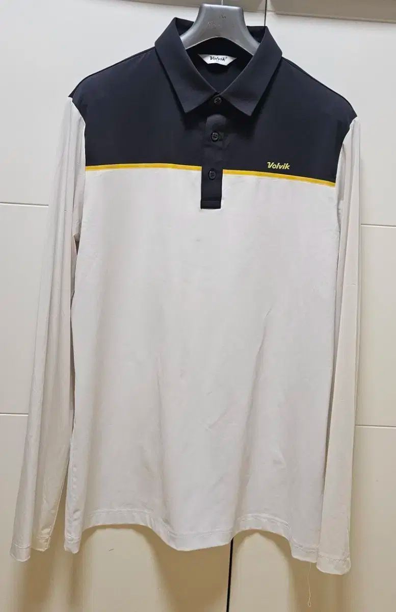 Malbon ゴルフウェア 配色襟POLO 秋冬向け ゆったりサイズ 美品