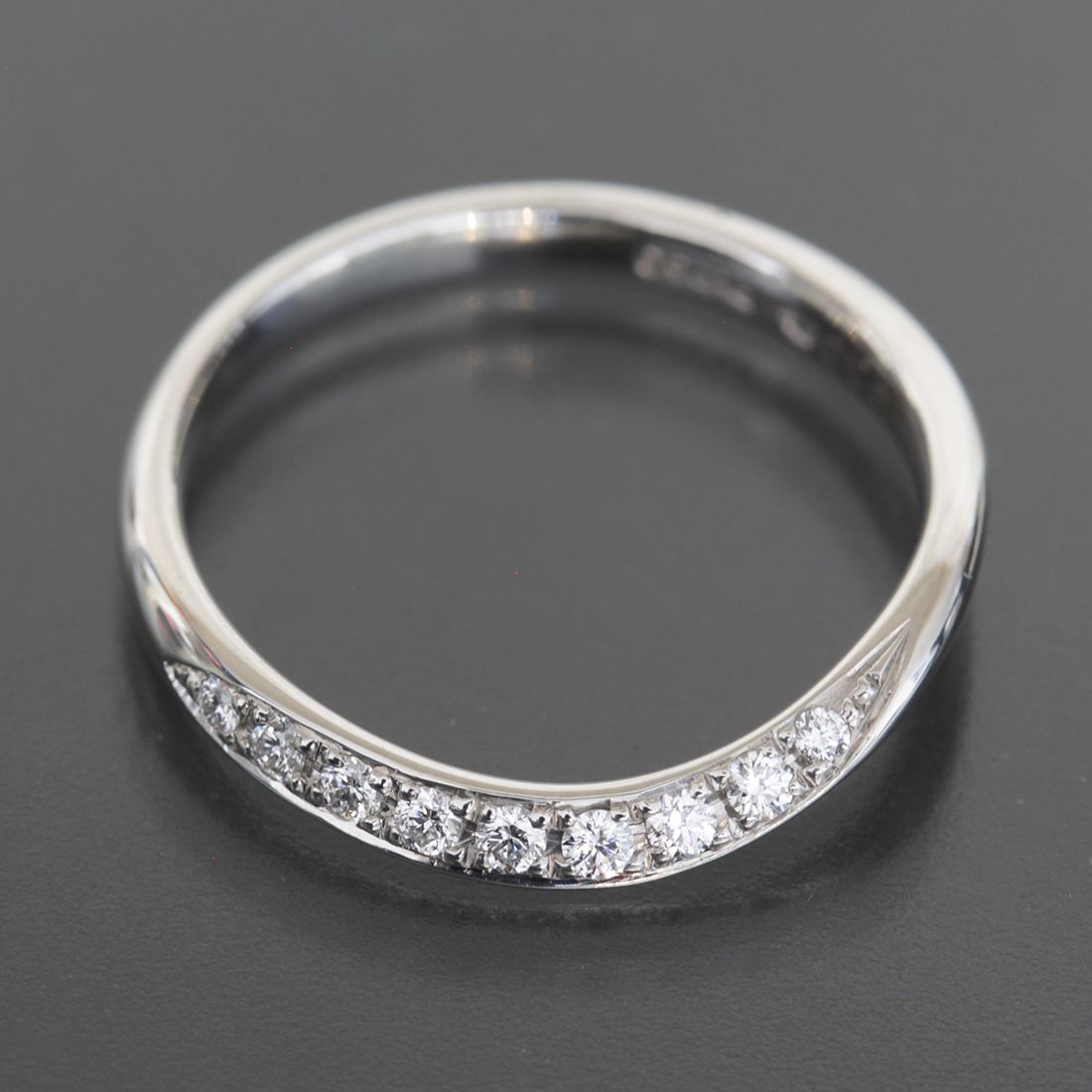 モニッケンダム ダイヤ 0.05ct リング 9号 PT950 E1792