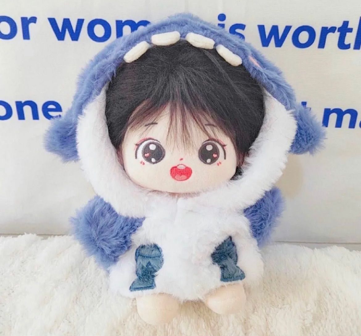 20cmぬいぐるみ用 着せ替え服 コスチューム ぬい服 サメコート 履物 2