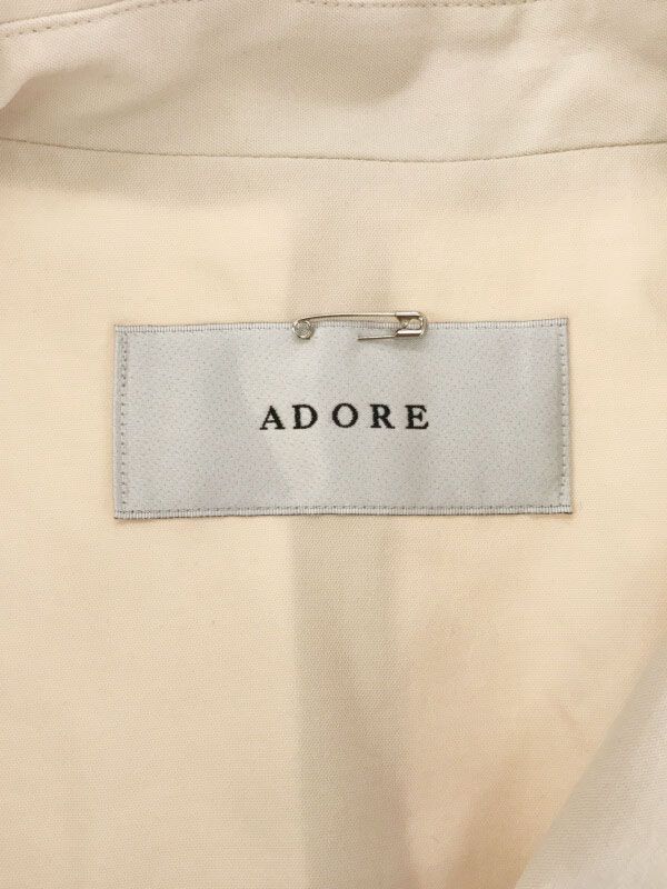 ADORE アドーア ハイツイストレーヨンノースリーブダブルジャケット 