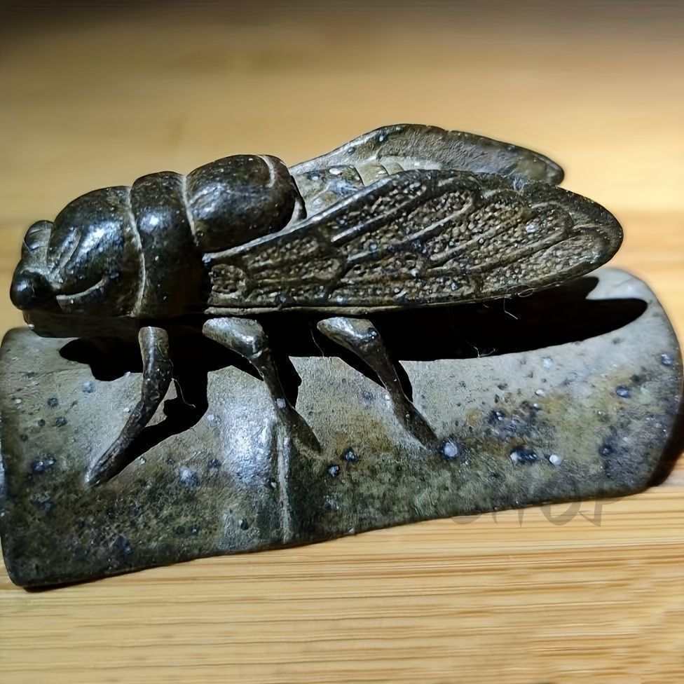 蝉 蝉の抜け殻 セミ オブジェ 虫好き 金属製 標本 蝉のオブジェ 蝉 蝉