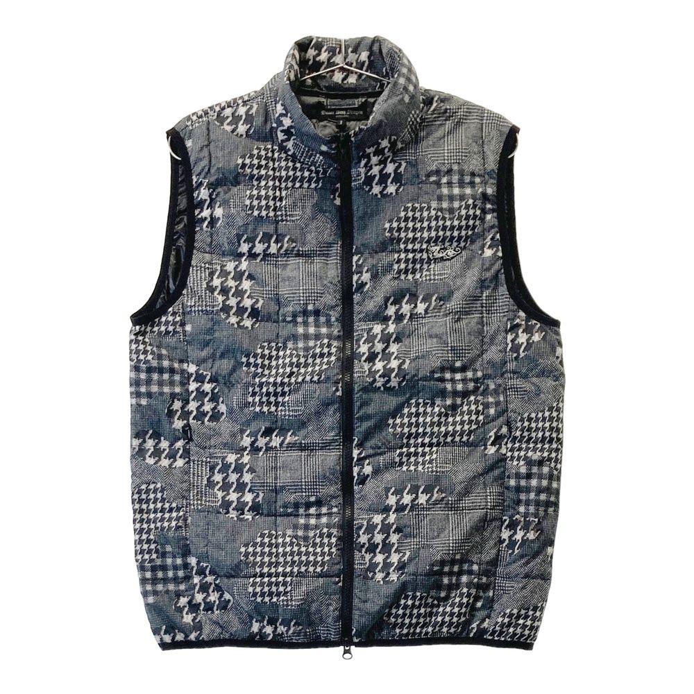 サイズ 2 DANCE WITH DRAGON ダンスウィズドラゴン ダウンベスト 千鳥柄 ブラック系 240101469784 ゴルフウェア メンズ ストスト
