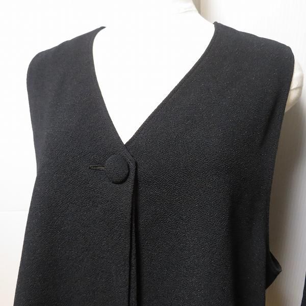 ヒトシタムラ詩仙堂　ちりめん織ロングワンピース　ロングベスト　セットアップ ヒトシタムラ詩仙堂 ちりめん織ロングワンピース ロングベスト