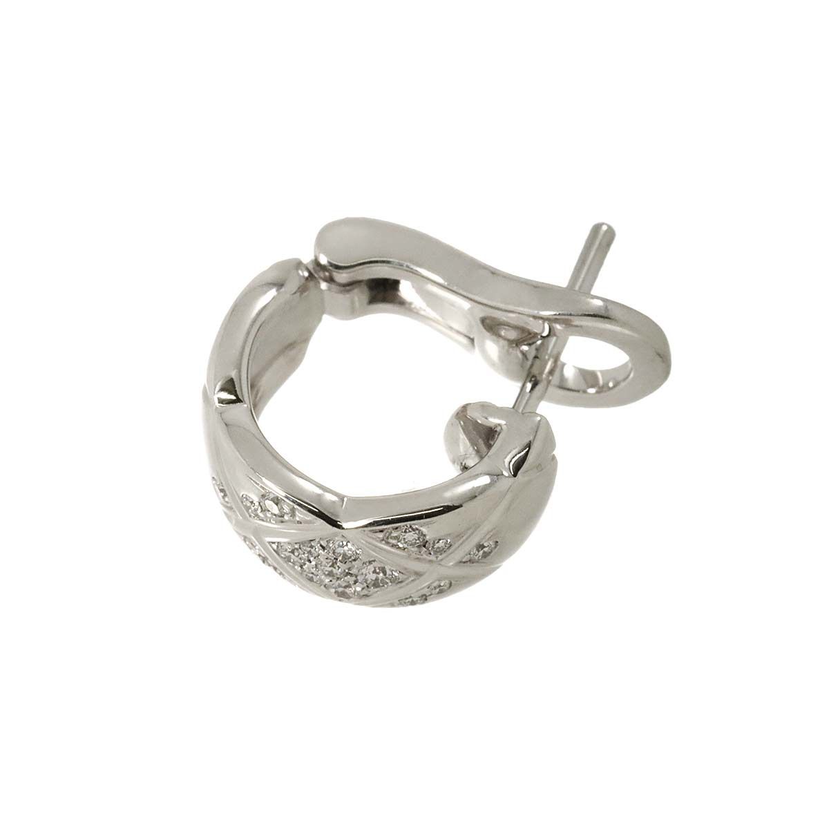 シャネル CHANEL ココクラッシュ ダイヤ ピアス K18 WG 750 片方