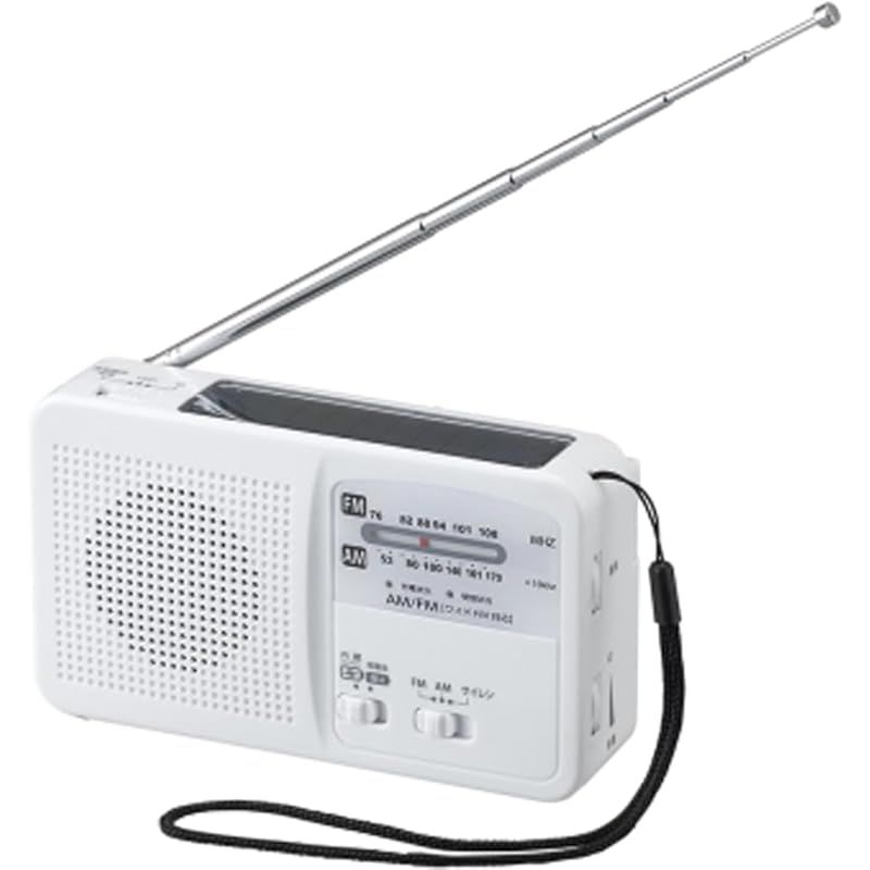 ヤザワコーポレーション(Yazawa Corporation) 手回し充電ラジオ ライト付き BS901WH 1